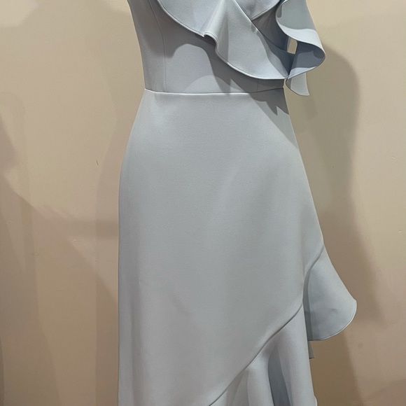 NWOT BCBG MAXAZARIA  ASYMMETRICAL RUFFLE Hem - Picture 7 of 16